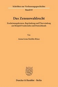 Abbildung von: Das Zensuswahlrecht - Duncker & Humblot