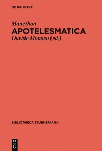 Abbildung von: Apotelesmatica - De Gruyter