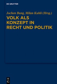 Abbildung von: Volk als Konzept in Recht und Politik - De Gruyter