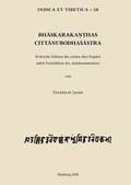 Cover: Bhaskarakanthas Cittanubodhasastra - Indica et Tibetica