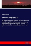 Cover: American biography: or, - Hansebooks
