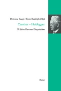 Cover: Cassirer - Heidegger - Meiner