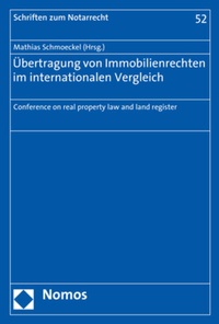 Abbildung von: Übertragung von Immobilienrechten im internationalen Vergleich - Nomos