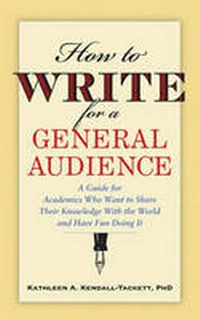 Enlarge image Cover: How to Write for a General Audience - American Psychological Association