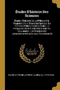 Cover: Etudes D'histoire Des Sciences - Wentworth Press