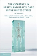Cover: Transparency in Health and Health Care in the United States - Cambridge University Press
