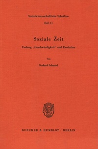 Abbildung von: Soziale Zeit. - Duncker & Humblot