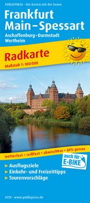 Abbildung von: Frankfurt - Main - Spessart, Aschaffenburg - Darmstadt, Wertheim - Freytag-Berndt und ARTARIA