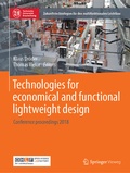 Cover: Technologies for economical and functional lightweight design - Springer Vieweg