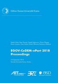 Enlarge image Cover: Proceedings of the International Conference EGOV-CeDEM-ePart 2018 - University of Krems Press