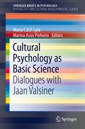 Cover: Cultural Psychology as Basic Science - Springer