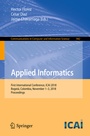 Cover: Applied Informatics - Springer