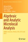 Cover: Algebraic and Analytic Microlocal Analysis - Springer
