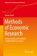 Cover: Methods of Economic Research - Springer