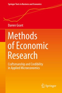 Enlarge image Cover: Methods of Economic Research - Springer