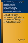 Cover: Ambient Intelligence - Software and Applications -, 9th International Symposium on Ambient Intelligence - Springer