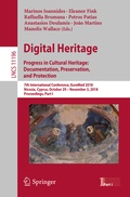 Cover: Digital Heritage. Progress in Cultural Heritage: Documentation, Preservation, and Protection - Springer