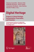 Cover: Digital Heritage. Progress in Cultural Heritage: Documentation, Preservation, and Protection - Springer