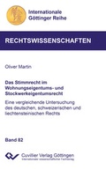 Cover: Das Stimmrecht im Wohnungseigentums- und Stockwerkeigentumsrecht (Band 82) - Cuvillier Verlag