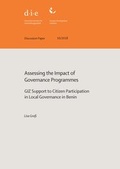 Cover: Assessing the impact of governance programmes - German Institute of Development and Sustainability (IDOS) gGmbH