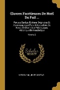Cover: OEuvres Facetieuses De Noel Du Fail ... - Wentworth Press