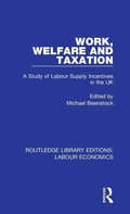 Cover: Work, Welfare and Taxation - Routledge