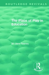 Bild: The Place of Play in Education - Routledge