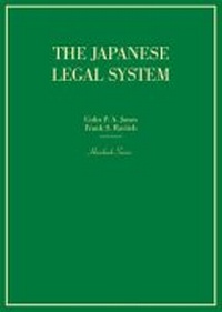 Enlarge image Cover: The Japanese Legal System - West Academic Press