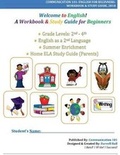 Cover: Welcome to English! A Workbook and Study Guide for Beginners - Lulu.com