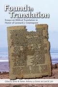 Cover: Found in Translation - Purdue University Press