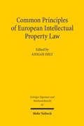 Cover: Common Principles of European Intellectual Property Law - Mohr Siebeck