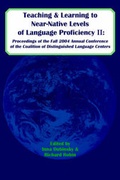 Cover: Teaching and Learning to Near-Native Levels of Language Proficiency II - Msi Press