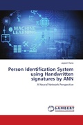 Cover: Person Identification System using Handwritten signatures by ANN - LAP Lambert Academic Publishing