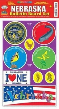 Enlarge image Cover: Nebraska Bulletin Board Set - Gallopade International