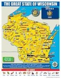 Cover: Wisconsin State Map for Students - Pack of 30 - Gallopade International
