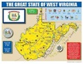 Cover: West Virginia State Map for Students - Pack of 30 - Gallopade International