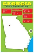 Cover: Georgia Write-On/Wipe-Off Desk Mat - State Map - Gallopade International