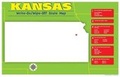 Cover: Kansas Write-On/Wipe-Off Desk Mat - State Map - Gallopade International