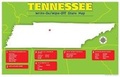 Cover: Tennessee Write-On/Wipe-Off Desk Mat - State Map - Gallopade International