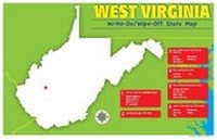 Enlarge image Cover: West Virginia Write-On/Wipe-Off Desk Mat - State Map - Gallopade International