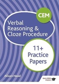 Cover: CEM 11+ Verbal Reasoning & Cloze Procedure Practice Papers - Galore Park Publishing Ltd