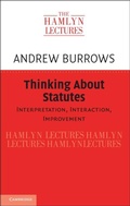 Cover: Thinking about Statutes - Cambridge University Press