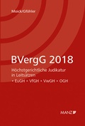 Cover: BVergG 2018 - Manz