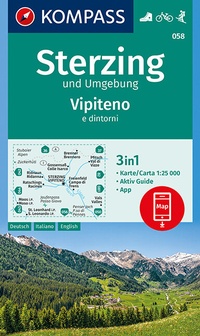 Abbildung von: KOMPASS Wanderkarte Sterzing und Umgebung, Vipteno e dintorni - KOMPASS-Karten