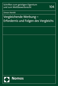 Abbildung von: Vergleichende Werbung - Erfordernis und Folgen des Vergleichs - Nomos
