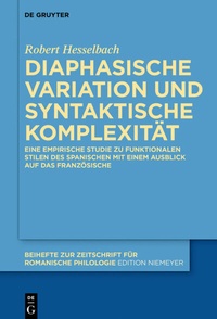 Abbildung von: Diaphasische Variation und syntaktische Komplexität - De Gruyter
