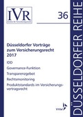 Cover: D&uuml;sseldorfer Vortr&auml;ge zum Versicherungsrecht 2017 - VVW Verlag Versicherungswirtschaft