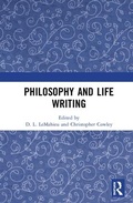 Cover: Philosophy and Life Writing - Routledge