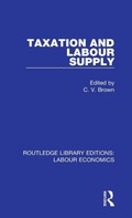 Cover: Taxation and Labour Supply - Routledge