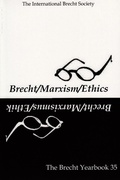 Cover: The Brecht Yearbook / Das Brecht Jahrbuch 35 - International Brecht Society